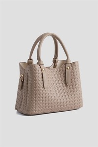 Bolso Tote de Lujo Tejido, Bolso de Mano de Cuero PU Trenzado, Bolso de Moda para Mujer, OEM ODM - Product Image 4