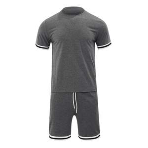 Unique design Custom Men's Plus Size Short and t shirt <b>Set</b> Breathable Summer Street Wear Wholesale Two Piece Short <b>Set</b> Plus Size - Product Image 1