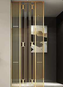 Cloison murale décorative en métal fini royal antique avec artisanat jali fin pour l'esthétique de la maison indienne traditionnelle - Product Image 2