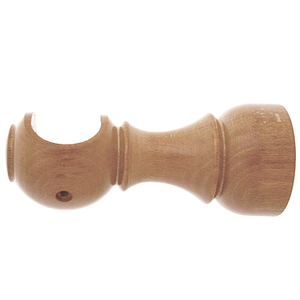 Open Smooth Wooden Support 28x128 mm. Pine - Product Image 1