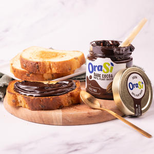 Crèmes à tartiner au cacao noir à base de plantes OraSi, véganes, sucrées, italiennes, 180 g, paquet de 6 unités, carton, durée de conservation de 360 jours - Product Image 6