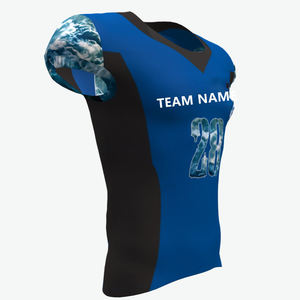 Uniforme personnalisé de haute qualité sublimé, couleurs personnalisées, taille et logo, uniforme de football d'équipe, drapeau de football, vente en gros - Product Image 3