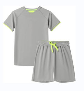 2025 nouveautés été ensemble court décontracté personnalisé hommes été 2 pièces t-shirt short ensemble coton fait séchage rapide ensemble court - Product Image 1