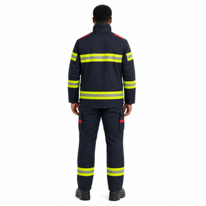 Traje de Bombero Resistente a las Llamas, Chaqueta y Pantalones para Combatir Incendios, Ropa de Trabajo para Bomberos, Conjunto de Ropa de Seguridad Protectora - Product Image 2