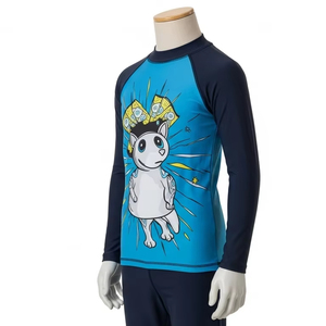 Camiseta de Protección Solar Ecológica para Niños con Serigrafía, Protección UV, Traje de Baño, Ropa de Playa, Camiseta Deportiva Acuática - Product Image 2