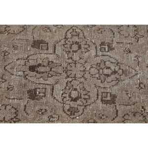 Turkish Vintage Oversize Rug 7.8x10.5 ft, <b>Brown</b> Persian Rug <b>Wool</b> - Product Image 5