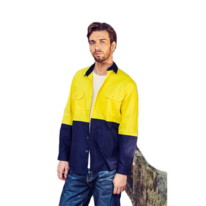 Chaqueta de Trabajo Unisex de Alta Visibilidad, Transpirable, de Poliéster y Algodón, Reciclable, de Alta Resistencia al Desgarro, con Cuello Alto - Product Image 1