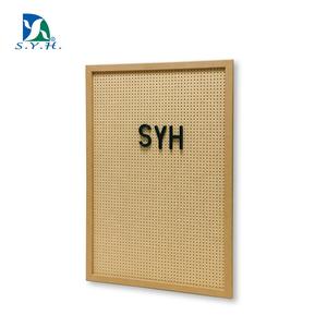 Tablero de letras de clavija de madera cuadrado exquisito ecológico con marco para el regreso a la escuela - Product Image 4