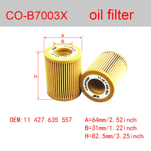 CO-B7003X haute qualité 11427635557 filtre à huile pour <span class=keywords><strong>BMW</strong></span> <span class=keywords><strong>116i</strong></span> 118i 120i 316i 316Li 320i X1 Besturn B30 B50 T33 X40 FAW 11427635557 - Product Image 6