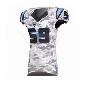 Maillot de football américain pour adulte, personnalisé, à transfert thermique, haute qualité, respirant, séchage rapide, grandes tailles, design tendance, vente chaude - Product Image 3