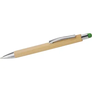 Penna Capacitiva in Bambù Personalizzata Claire, Gadget Promozionale - Product Image 1