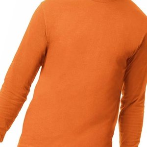 Conception vierge T-shirt à manches longues pour hommes Stock de vêtements pour hommes en gros T-shirt de haute qualité à col rond et à manches longues pour hommes - Product Image 5