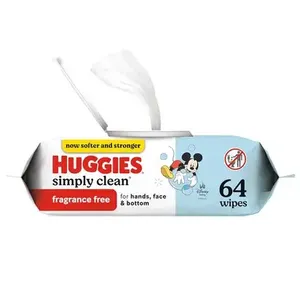 Toallitas húmedas Huggies Simply Clean para bebés, 6 paquetes de repuesto, 1008 unidades, sin perfume, orgánicas, paquete 1 - Product Image 3
