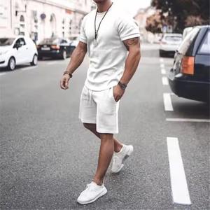 Ensemble short et chemise de sport d'été à logo extensible pour hommes ensemble court original personnalisé pour hommes en cours d'exécution - Product Image 2