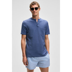 GRIMELANGE ERMAC T-Shirt da Uomo con <span class=keywords><strong>Collo</strong></span> alla Coreana e Maniche Corte con Bottoni - Product Image 3