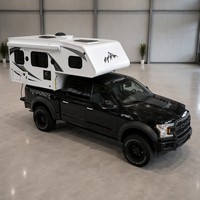 Caisse de camping-car légère en fibre de verre pour pick-up, idéale pour les voyages tout-terrain en 4x4