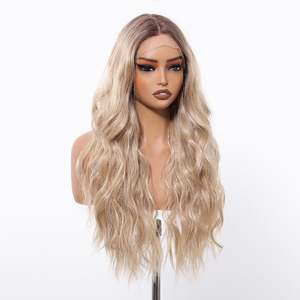 Adalynn-DWY High Quality Synthetic HD Lace Front Small Cap Glueless Brown Body Wave Pre-Plucked <b>Wig</b> for Women <b>Afro</b> Transparent - Product Image 5