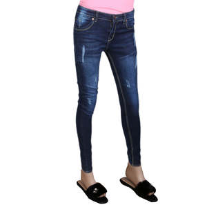 กางเกงยีนส์ผู้หญิง - สีน้ำเงินเข้ม - Product Image 1