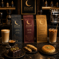 AT PACK USA en Stock, Paquete de 10 Bolsas para Granos de Café de 8oz/12oz/16oz, Personalizables, con Válvula de Desgasificación, Material MOPP/VMPET/PE, Muestras Gratis