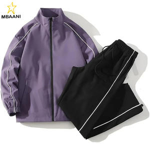 Ensembles de course d'automne pour hommes, veste coupe-vent chaude, pantalon, survêtement - Product Image 2