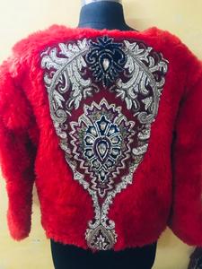 Chaqueta de Invierno 2022 con Parches de Piel Vintage, un Atuendo Elegante para Mujer - Product Image 4