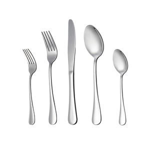 Ensemble de couverts en acier inoxydable faits à la main en argent pour restaurant, hôtel, logo et taille personnalisables - Product Image 6