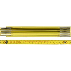 Regla Plegable EC III de Madera de Haya Amarilla, 2 m de Longitud y 16 mm de Ancho, para Medir y Trabajar Manualidades - Product Image 1
