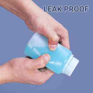 Bouteilles de stockage de bouteilles à large bouche HDPE de 8.5oz/250ml Récipients photographiques en plastique avec couvercles Récipient de liquide vide - Product Image 3