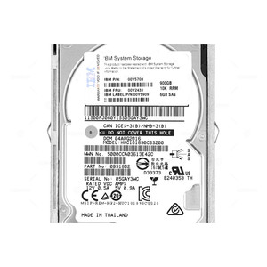 Disque dur IBM 00Y2431 900 Go 10 000 tr/min 6 G SAS 2,5 po Hot-Swap SFF pour V3700 G1 - Product Image 4