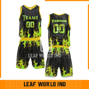 Facile à laver Dernière conception Vêtements de sport Uniforme de basket-ball Produit le plus vendu Uniforme de basket-ball avec logo personnalisé - Product Image 5