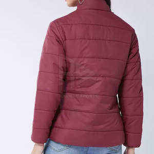 Chaqueta acolchada de invierno para hombre de alta calidad, transpirable, logotipo personalizado, tela impresa, cierre de cremallera, relleno de algodón, recién llegado - Product Image 4