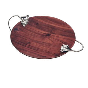 Accueil Hôtel Restaurant Dîner Table Décor Service Salver Plateau Plateaux De Service Meilleure Qualité Alimentaire Serveur Fête D'anniversaire Plateau De Service - Product Image 4