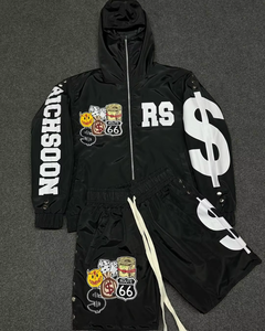 Ensemble de survêtements pour hommes de qualité supérieure au design personnalisé nouveau style à vendre ensemble de sweat à capuche et de shorts pour hommes nouveau design en vente de gros - Product Image 1