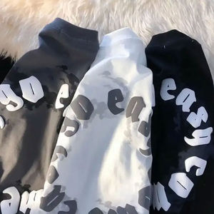 Meilleure qualité taille personnalisée T-Shirt pour hommes 100% coton nouvelle mode bouffante impression vêtements d'été avec logo avant à manches courtes - Product Image 4