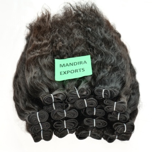 100% Remy Cuticle Aligned Virgin Black Double Weft Wavy Machine Double Weft Wavy Bundles Vietnamese Temple Human <b>Hair</b> Extensions - Product Image 6
