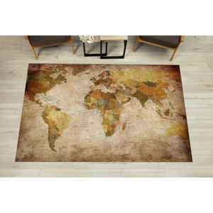 Alfombras con Mapa del Mundo, Alfombra Grande con Mapa del Mundo, Alfombras con Atlas Mundial, Alfombras con Mapas, Alfombra Delgada No Tejida - Product Image 1
