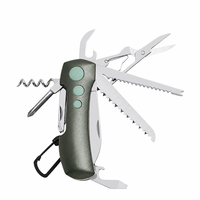 Couteau de poche pliable multifonctionnel en acier inoxydable avec manche en alliage d'aluminium, outil EDC pour la randonnée en plein air