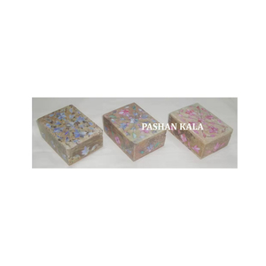 Cajas Decorativas Multicolores de Piedra de Jabón con Madreperla para Frutos Secos, para el Hogar - Product Image 1
