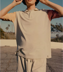 2022 personnalisé conçu de haute qualité pour hommes pour polo avec anti-rides avant revers col couleur unie bloc boutons - Product Image 4