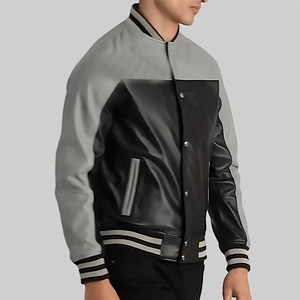 เสื้อแจ็คเก็ตวาร์ซิตี้แบบมีปกตั้ง ลายปักตามสั่ง สำหรับผู้ชาย เหมาะสำหรับกีฬาเบสบอล ฤดูหนาว กันลม เสื้อโค้ทสั่งทำพิเศษ - Product Image 5