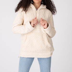 Sweat à capuche Streetwear à capuche en polaire tricotée de haute qualité pour femmes avec couleur et logo personnalisés Design chaud - Product Image 5