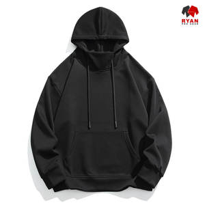 Ryan Pro Gear Men's <b>Hoodie</b> with Front Custom Logo 100% Cotton Fleece Fabric Breathable Casual Winter Wear OEM Service - Product Image 1