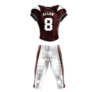 Uniforme de football américain personnalisé sublimé 100% polyester nouveau design maillot et short respirant chemises grande taille - Product Image 6