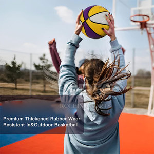 Durable Training Match Ball PU <b>Leather</b> Custom Logo OEM Supplier Factory Price <b>Basketball</b> In Stock - Product Image 4