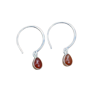 Tendance 925 Sterling Silver Cornaline Gemstone Boucles D'oreilles Bijoux À La Main Argent Boho Style Boucles D'oreilles Bijoux Pour Femmes Cadeau Fille - Product Image 1
