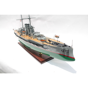 SMS Viribus Unitis MODÈLE DE BATEAUX EN BOIS/NAVIRES DE BATAILLE EUROPÉENS/ARTISANAT MAIN POUR LA DÉCORATION - Product Image 4