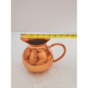 Pichet en cuivre Portugal vintage avec doublure en étain 1960 s cuivre Moscou Mule Pichet Cocktail Accessoires - Product Image 6