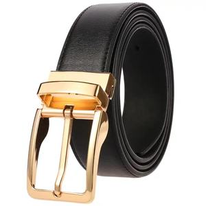 High Quality Cowhide Leather <b>Belt</b> with Alloy for Buckle for <b>Men</b> Factory Direct Sale Genuine Leather - Product Image 2