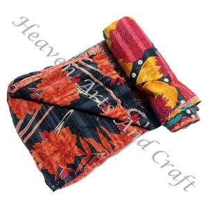 Kantha <b>Quilt</b> Gudari Kantha <b>Quilt</b> Gudari Hot Selling Wholesale Gold Supplier GD2284 <b>Handmade</b> Kantha <b>Quilt</b> Cotton Printed Indian - Product Image 5