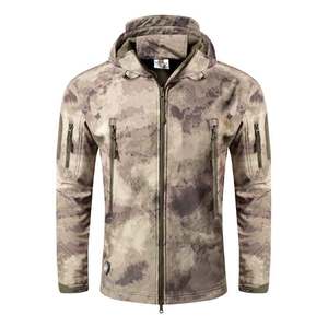 Diseño de logotipo personalizado invierno al aire libre camuflaje hombres transpirable impermeable Softshell chaquetas de los hombres - Product Image 4